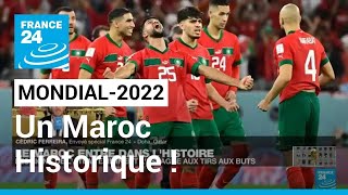 Mondial2022  Le Maroc entre dans lHistoire en se qualifiant pour les quarts de finale [upl. by Surad]