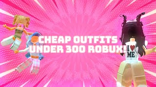 UNDER 300 ROBUX OUTFITS CUTE AVATARS AND ACCESSORIES [upl. by Asiel]