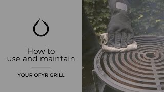 How to use and maintain your OFYR Grill  OFYR [upl. by Aklim]