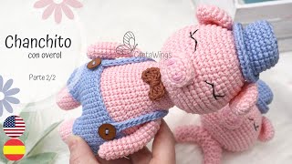 Cerdito Chanchito Amigurumi Parte 22 Tutorial paso a paso Sub 🇺🇸🇪🇸 GretaWings [upl. by Balfore]