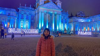 Christmas at Blenheim Palace Lights and music 2021 [upl. by Annawak]