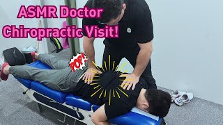 ASMR doctor Satisfying ASMR spinal crack  Asmr chiropractic adjustment crack Compilation [upl. by Ecinue]