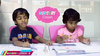 Nursery Online Learning  Nursery lesson 6  Nursery learning material  nursery Classes India [upl. by Woodhead]