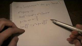 Mathematik  PQFormel  Herleitung [upl. by Osana]