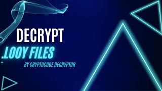 LOOY Virus File Looy Ransomware Removal amp Decrypt Looy Files [upl. by Perusse]