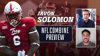 NFL Combine Preview—Troy LB Javon Solomon  Frary amp Smith [upl. by Ynnav]