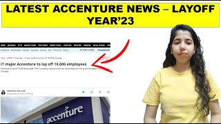 Accenture Layoff update March23  To Layoff 19000 Employees  Accenture update [upl. by Siravart182]