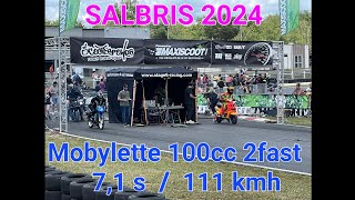 Salbris 2024  Mobylette 100cc 2Fast [upl. by Hgielra]