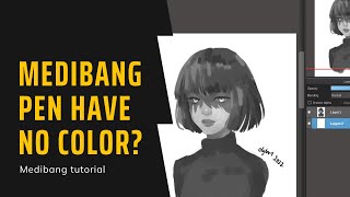 Medibang Paint Pro desktop version how to Your Pen Has No Color [upl. by Sklar527]