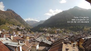 Timelapse 27102024  Webcam Casa Ciajeole  Moena Val di Fassa Dolomiti [upl. by Olin]