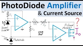 PhotoDiode Amplifier with Op Amp and MOSFET Explained [upl. by Aschim]