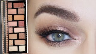 Born This Way Palette Eyeshadow Tutorial EASY Rose Gold Halo [upl. by Annavoig]