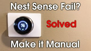 How to Set Nest Sense to Manual Mode [upl. by Anivle]