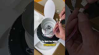 Installing a ceiling fan with LED lights for an apartment [upl. by Schwinn977]