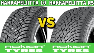 Studded vs Studless Nokian Hakkapeliitta 10 vs Nokian Hakkapeliitta R5 2024 REVIEW [upl. by Gide]