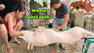 For the first time see the process of a master roasting the most delicious whole pig in the north [upl. by Ahsita]