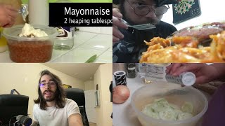 Penguinz0 horrible cooking reactions compilation [upl. by Nollek]