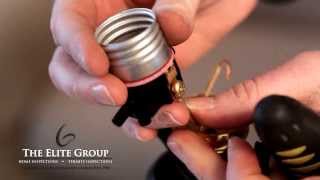 How To Rewire A Lamp  The Elite Group Property Inspections [upl. by Ahsatsan]