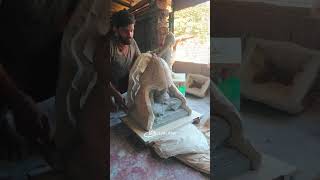 ecofriendly Dagadushet ganpati belvalkarartstudio puneganapati making [upl. by Noirred]