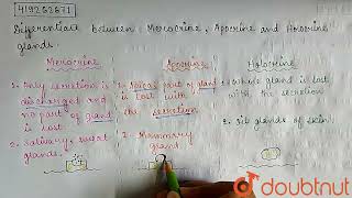 Differentiate between Merocrine Apocrine and Holocrine glands  CLASS 11  STRUCTURAL ORGANIS [upl. by Isteb]