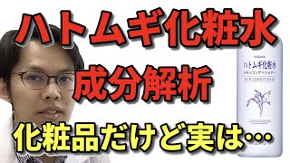 ハトムギ化粧水の成分解析。化粧品だが実は隠れた狙いがあった？【元研究職が解説します】 [upl. by Nylaj942]