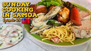 SUNDAY COOKING IN SAMOA 🇼🇸  EPISODE 28  SAMOAN FOOD [upl. by Dahsar11]