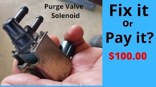 how to repair a stuck open Purge Valve Solenoid can a bad Purge Fix for Car P1444 code Nissan [upl. by Falk]