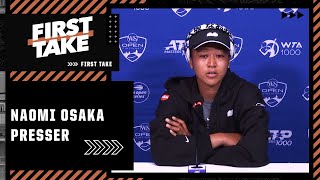 Naomi Osaka steps away from news conference after exchange with reporter [upl. by Atir]