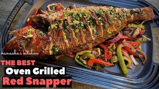 hOW TO MAKe The BeST OVen GRILLeD ReD SNAPPeR [upl. by Fitting]