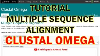 Tutorial Cara Melakukan Multiple Sequence Alignment menggunakan Clustal Omega [upl. by Nimrahc]