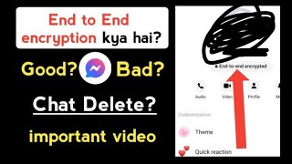 Messenger end to end encryption ka matlab kya hai  End to end encryption messenger turn off [upl. by Dermott]