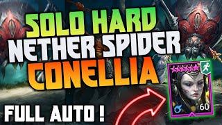 💥NEW SOLO STRATEGY💥 CONELLIA VS quotNETHER SPIDERquot FULL AUTO  ANY DIFFICULTY   Raid Shadow Legends [upl. by Heidie]