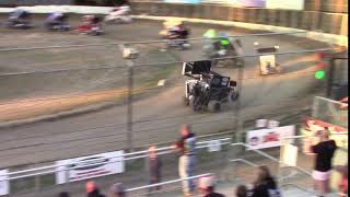 Deming Speedway — Micro 600R — Accident [upl. by Hellman156]