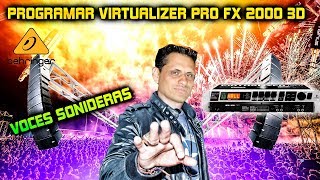 como configurar virtualizer pro fx 2000 3D Behringer [upl. by Justis375]