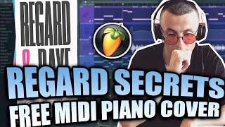 MIDI  FLP Regard  Secrets FL Studio How To Play  Piano Tutorial [upl. by Acinot]