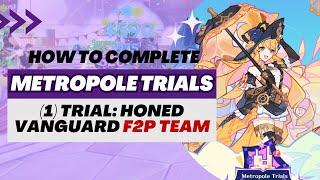 【Genshin Impact】Metropole Trials SubEvent  Trial Honed Vanguard 4Star Characters Team [upl. by Alessandro]