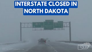 01132024 Fargo ND  Extreme Blizzard Conditions  Whiteout on I29  Slow Traffic With Hazards On [upl. by Fran]