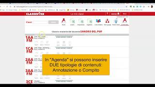 Agenda Classeviva inserire Annotazioni e Compiti [upl. by Uella]