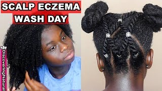 Scalp Eczema Wash Day Routine for Kids w Reagan Sanai  Discovering Natural [upl. by Akemak142]