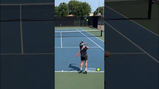 Cross court forehand bomb tennis singles youtube shorts [upl. by Nolubez]