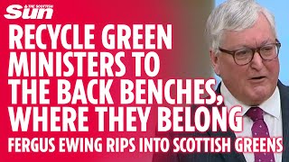 Fergus Ewing rips into Scottish Greens whilst blasting Humza Yousaf [upl. by Alyacim]