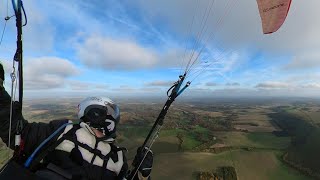 Paragliding a smooth Combe Gibbet in November [upl. by Yelrebmyk336]