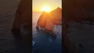 What’s better than golden hour Golden hour at The Arch in Cabo 🌅cabosanlucas sunsetcruise [upl. by Samuella]