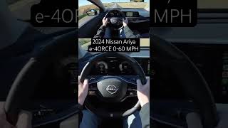 2024 Nissan ARIYA Platinum e4ORCE 060 MPH Acceleration nissanariya povtestdrive shorts pov [upl. by Gaskill]