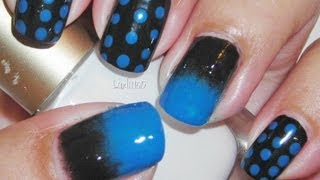 Nail Art  Gradient and Dots  Decoracion de Uñas Kpop inspired [upl. by Iaj698]