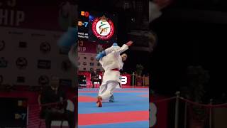 What a amazing ura Kick 💯🎯shorts karate kumite fighter [upl. by Naamann673]