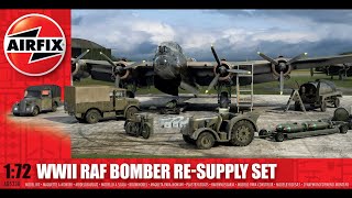 WWII RAF Bomber Resupply Set Airfix 172 scale model kit [upl. by Armington]