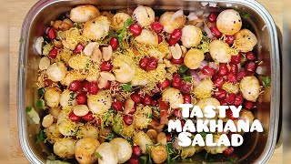 Makhana salad recipe High Protein salad makhana recipes Weightloss recipes Makhana chaat [upl. by Wetzel]