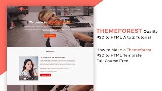 Themeforest PSD to HTML Bangla Tutorial a to z part  18 [upl. by Ybroc]