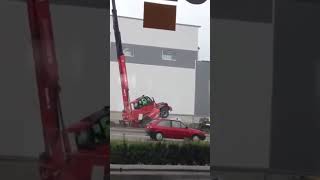 Disaster on the job Manitou MRT2540 outrigger mishap [upl. by Kessler767]